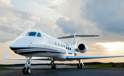Private Jet On the tarmac